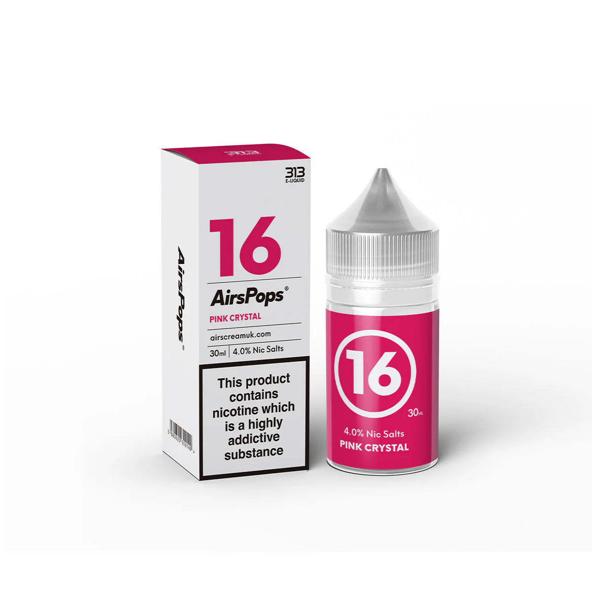 AirsPops 313 Pink Crystal 40MG Nicotine Salts
