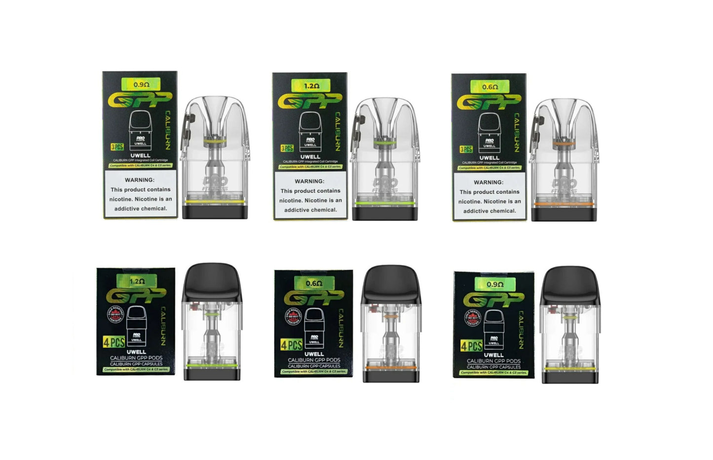 Uwell GPP G4/G3 Replacement Pods 3ML