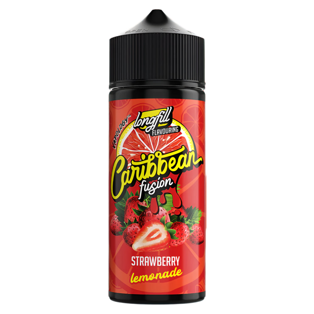 Vapology Caribbean Fusion-Strawberry Lemonade 120ML Longfill Kit
