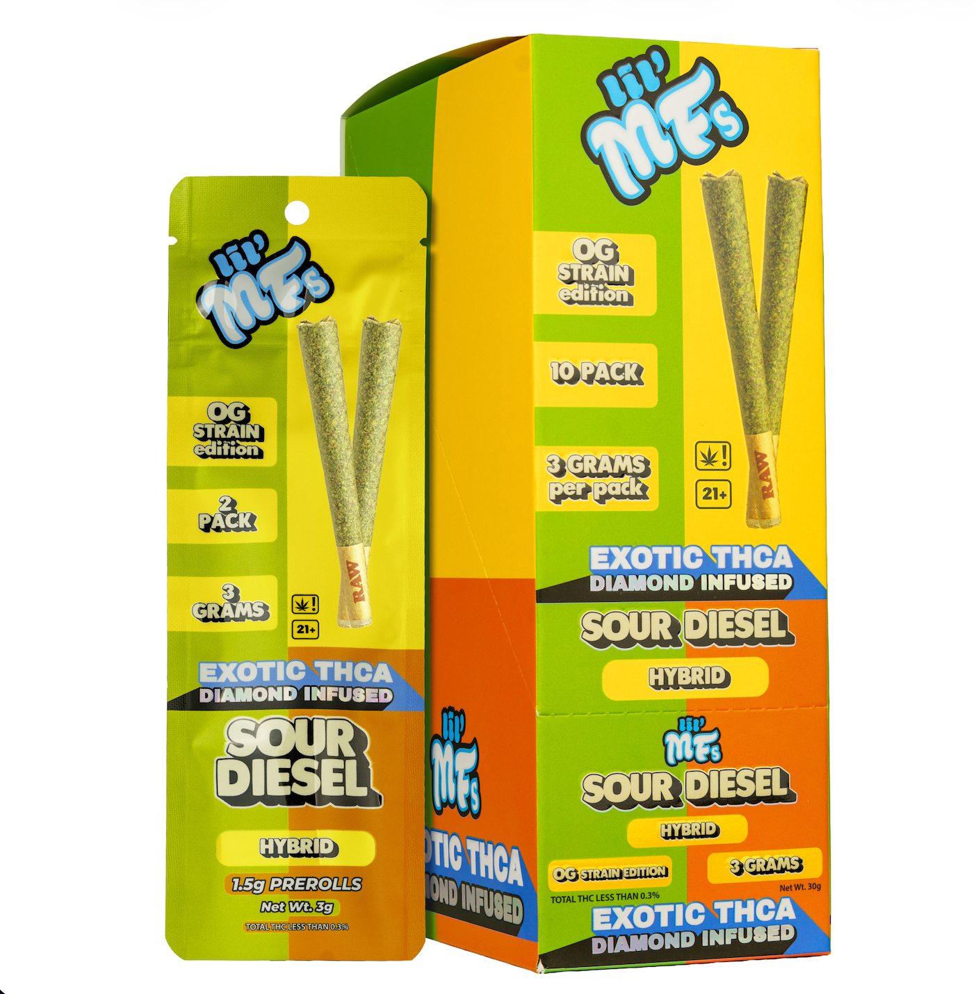 LiL MFs Exotic THCA Diamond Infused Pre Rolls