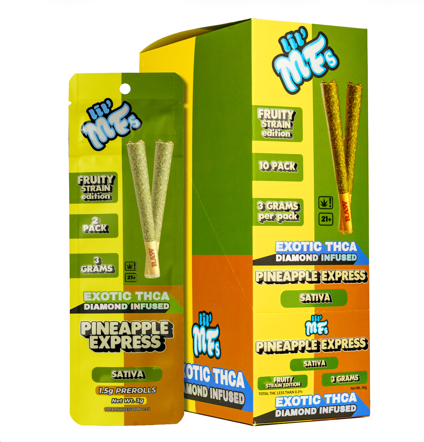 LiL MFs Exotic THCA Diamond Infused Pre Rolls