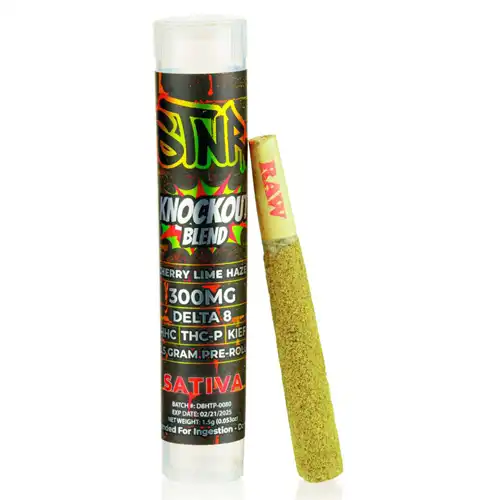 STNR Cherry Lime Haze 300MG Knockout Blend 1.5G Pre Roll