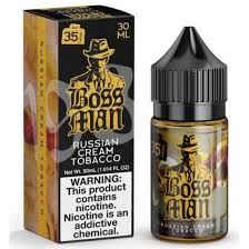 Bossman Russian Cream Tobacco 35MG Nicotine Salts