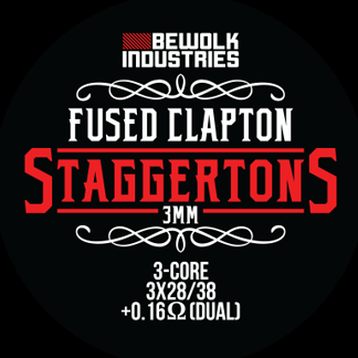 Bewolk Fused Clapton Staggertons 3MM