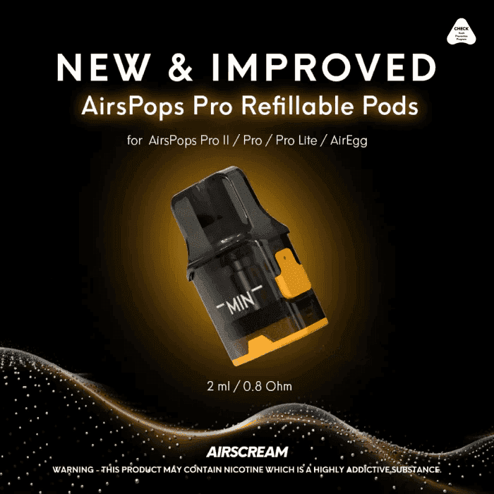 AIRSCREAM Airspops Pro Refillable Pod Coil 0.8 Ohm 2ml
