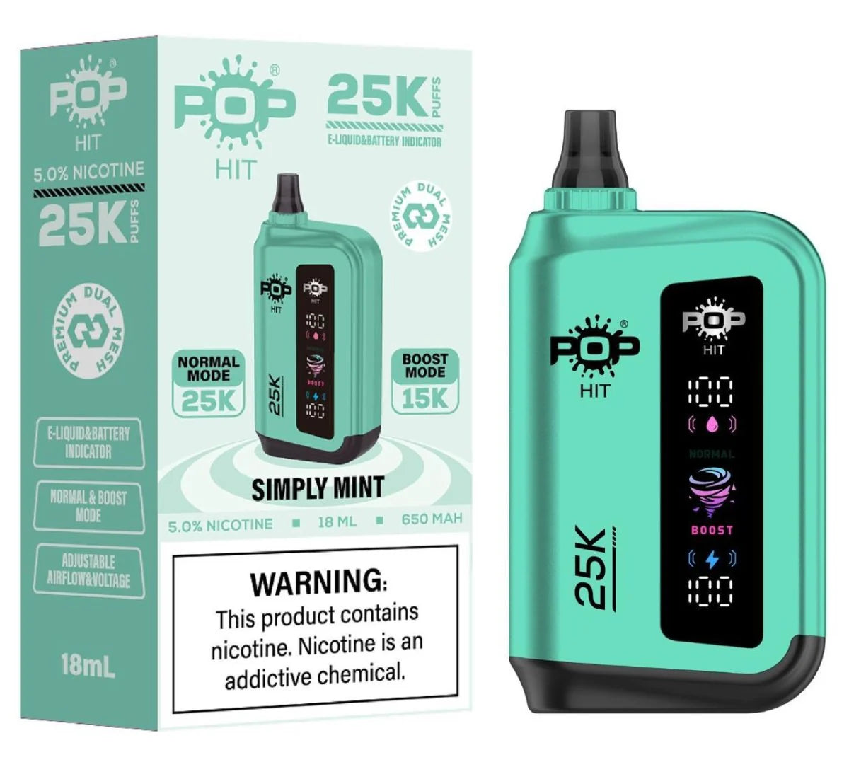 Pop Hit 25000 Puff Disposable Device