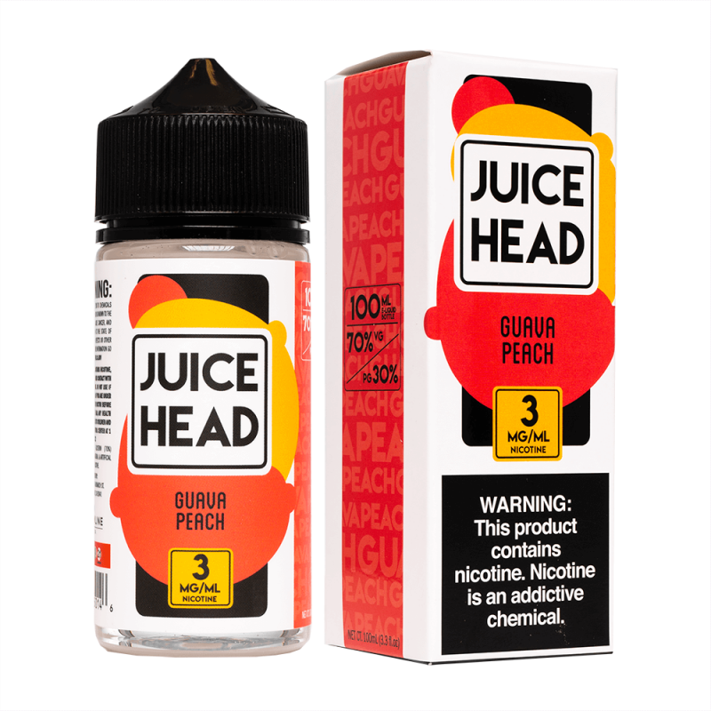 Juice Head Guava Peach 3mg 100ml - Cloudy Vape Co. Umhlanga.