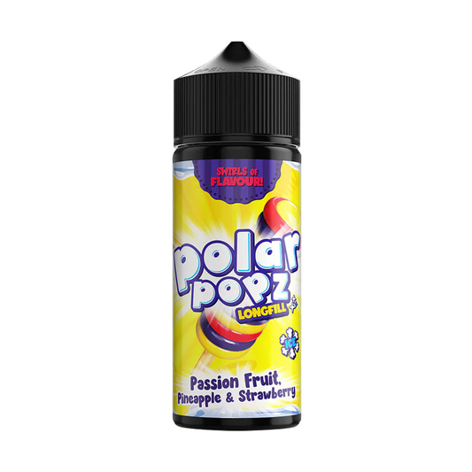 Vapology Polar Popz Passionfruit Pineapple Strawberry 120ML Longfill Kit