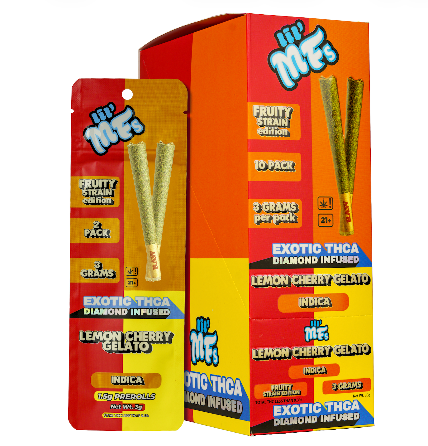 LiL MFs Exotic THCA Diamond Infused Pre Rolls