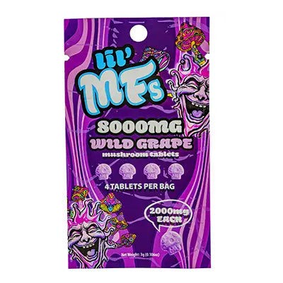 STNR Creations LIL MFs Mushroom Tablets 4 Count 8000MG - Cloudy Vape Co. Umhlanga.