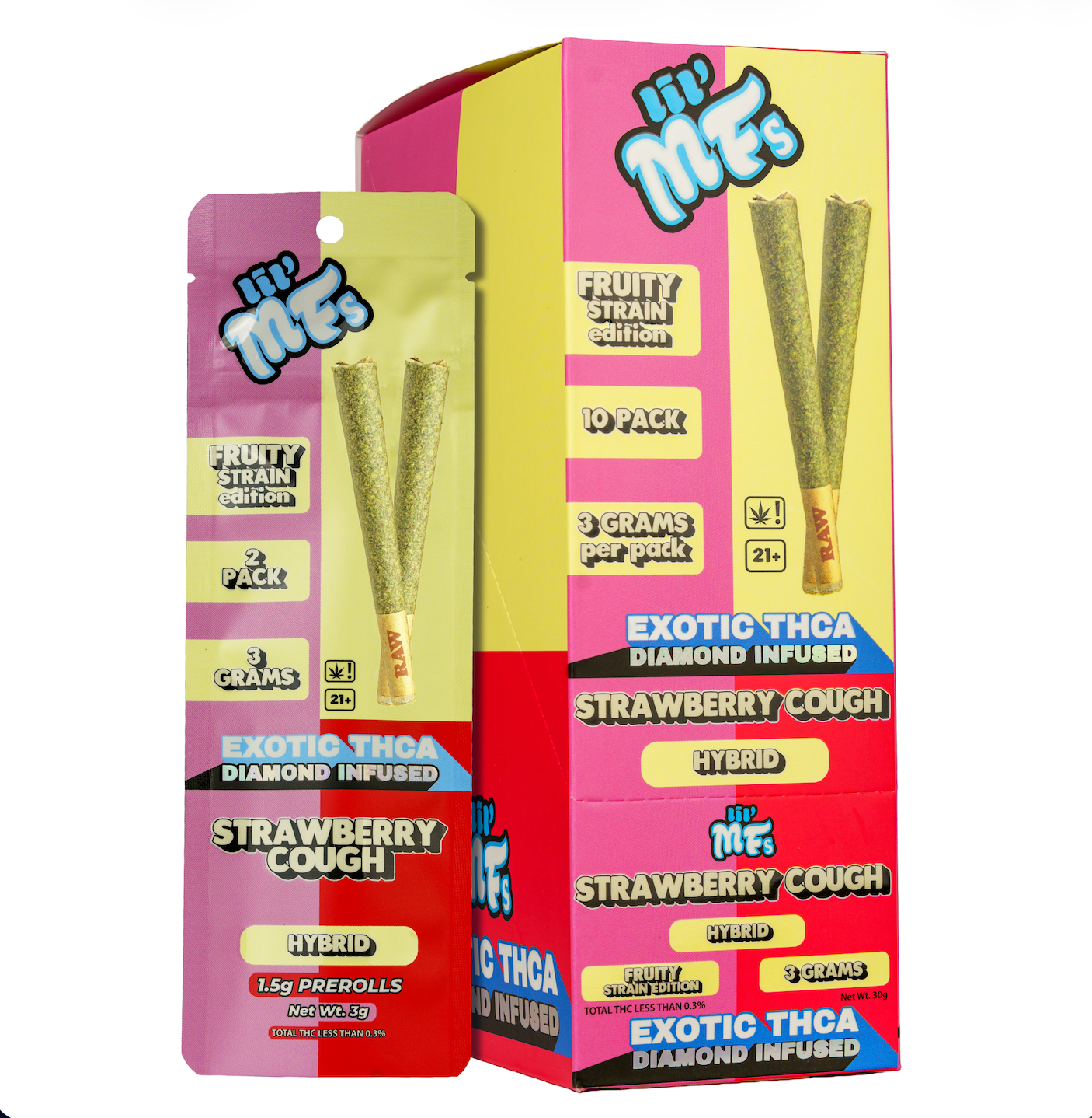 LiL MFs Exotic THCA Diamond Infused Pre Rolls