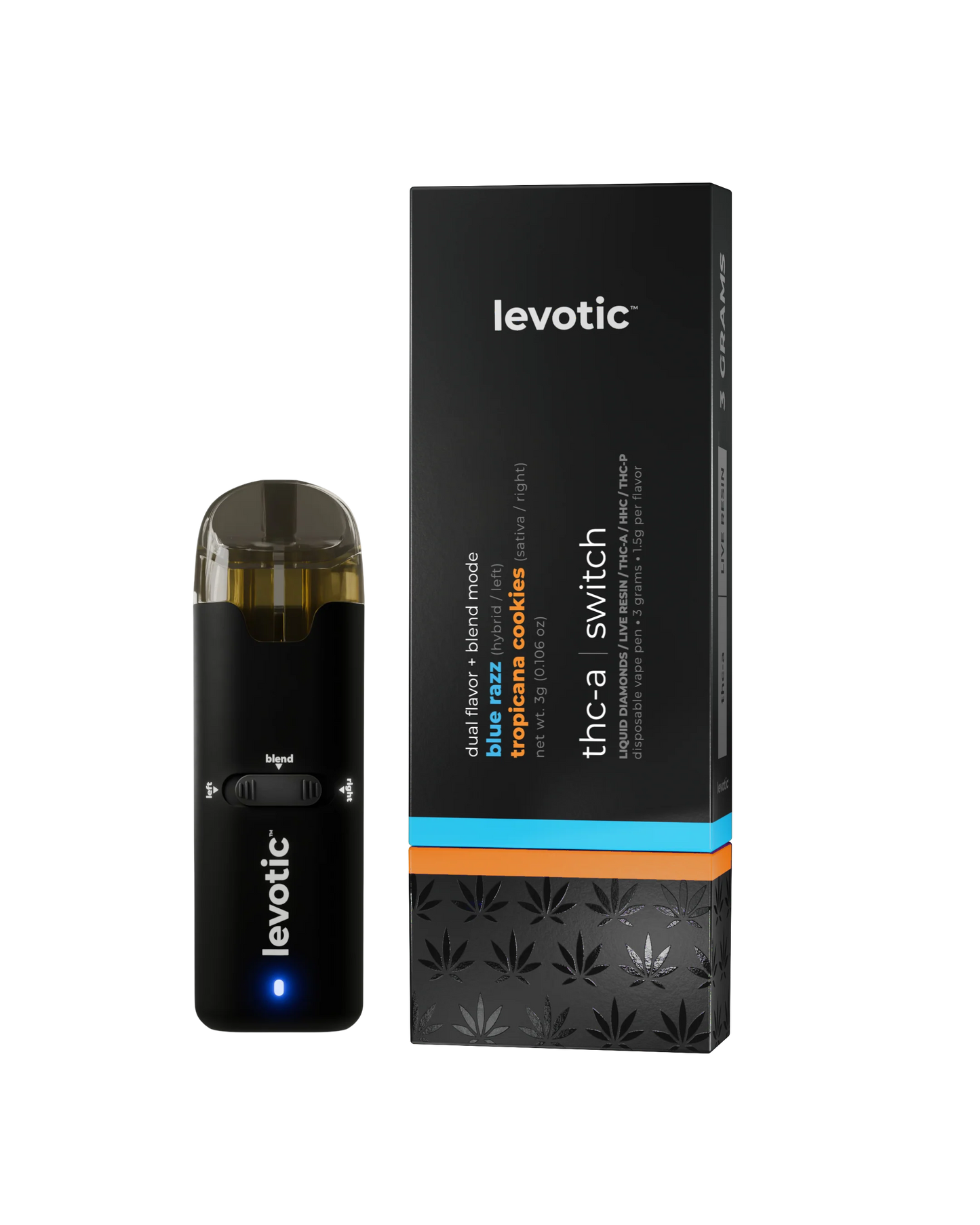 Levotic Switch Dual Blend THC-A 3 Gram Disposable