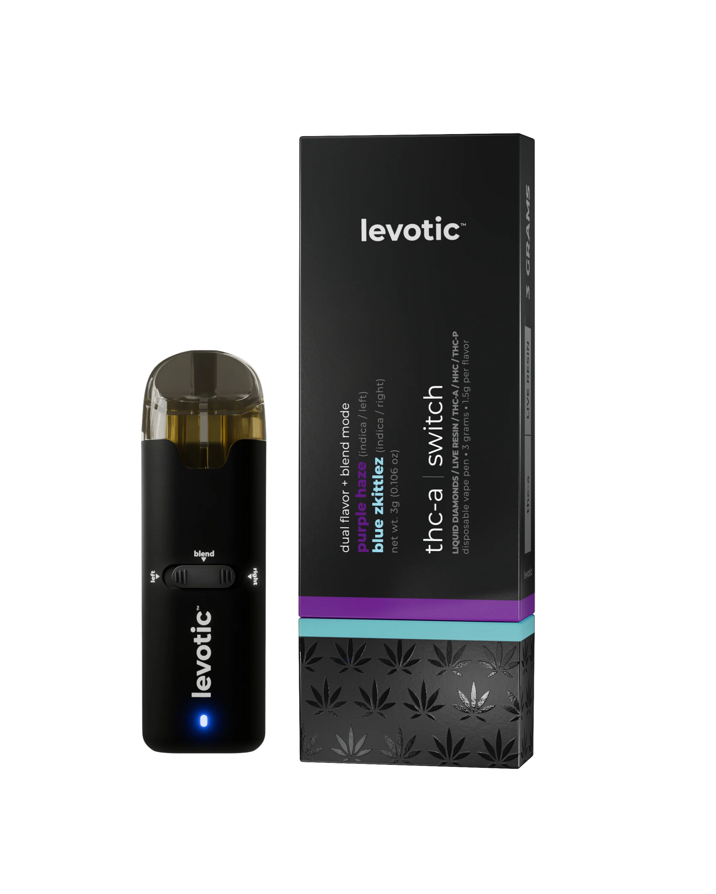 Levotic Switch Dual Blend THC-A 3 Gram Disposable