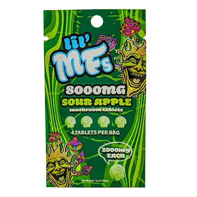 STNR Creations LIL MFs Mushroom Tablets 4 Count 8000MG - Cloudy Vape Co. Umhlanga.