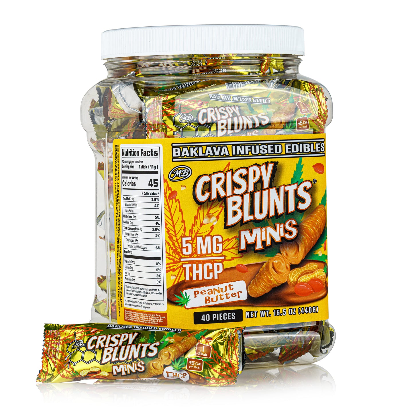 STNR Baklava Infused Peanut Butter Crispy Blunt 5MG THCP