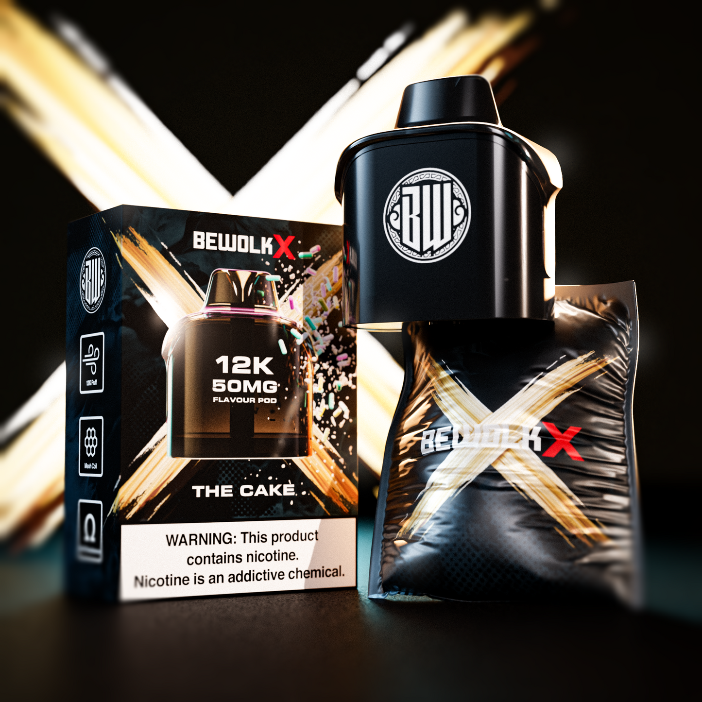 Bewolk X Pod System 12K Flavour Pod Only - BX12K