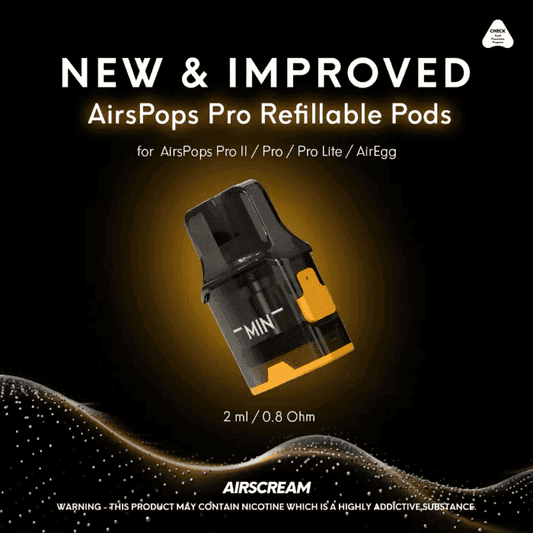 AIRSCREAM Airspops Pro Refillable Pod Coil 0.8 Ohm 2ml
