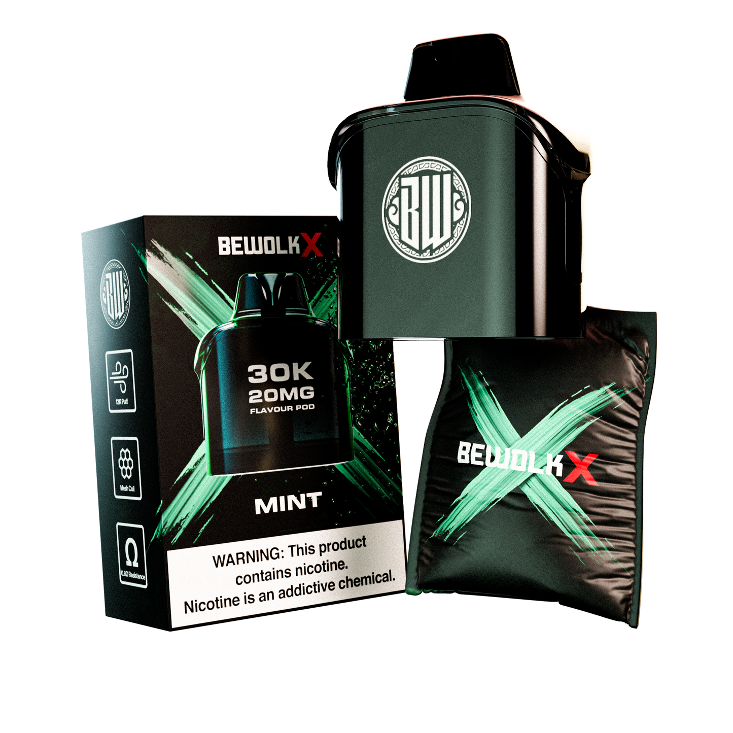 Bewolk X Pod System 30K Flavour Pod Only - BX30K