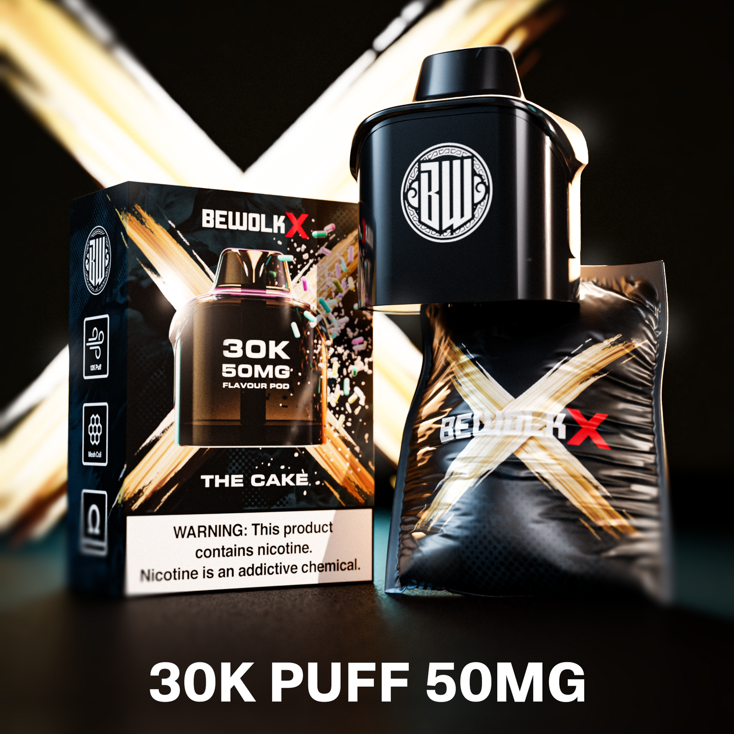 Bewolk X Pod System 30K Flavour Pod Only - BX30K