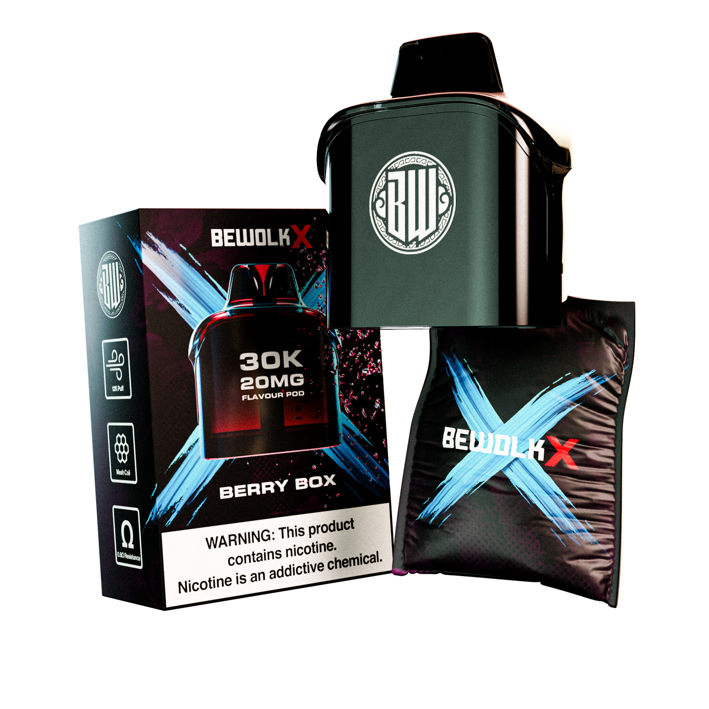 Bewolk X Pod System 30K Flavour Pod Only - BX30K