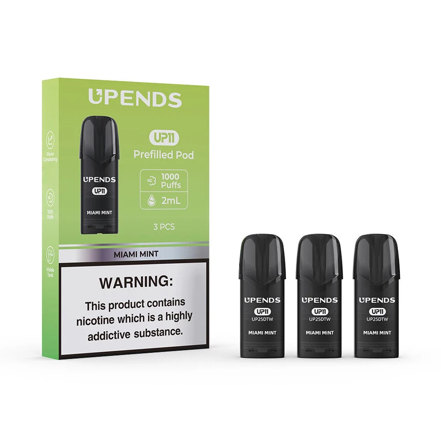 Upends UP11 Prefilled Replacement Pods 50mg (3 Pack) - Cloudy Vape Co. Umhlanga.