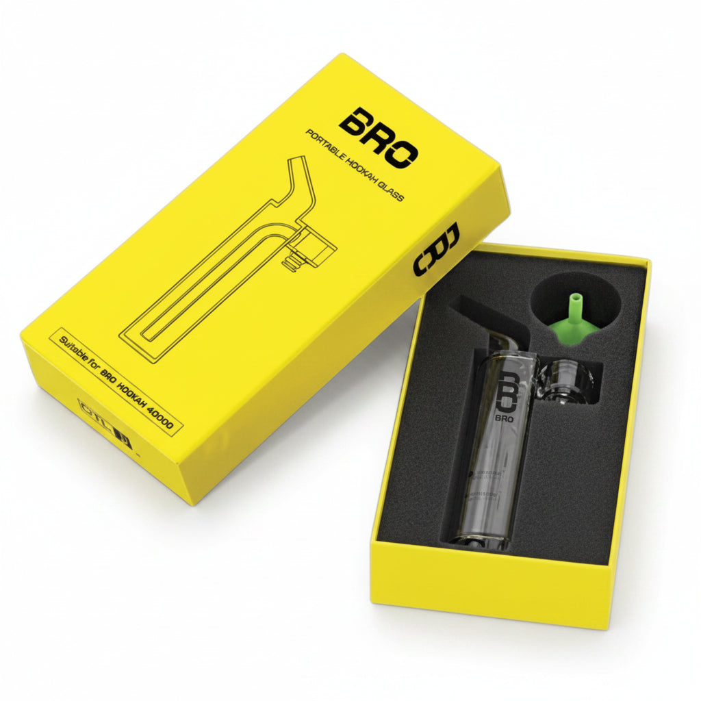 Bro Hookah 40k Disposable Glass Hubbly Attachment