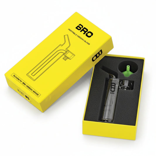Bro Hookah 40k Disposable Glass Hubbly Attachment