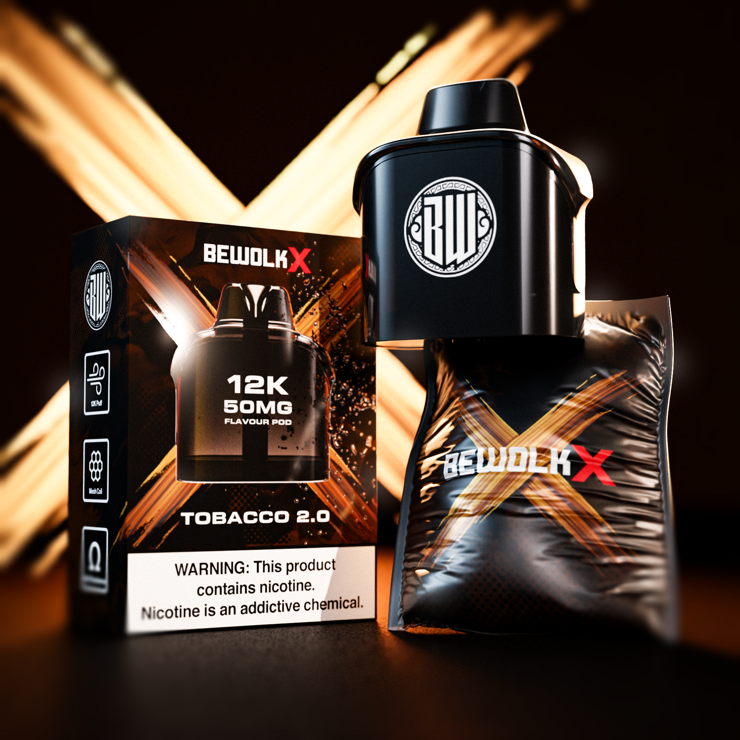Bewolk X Pod System 12K Flavour Pod Only - BX12K