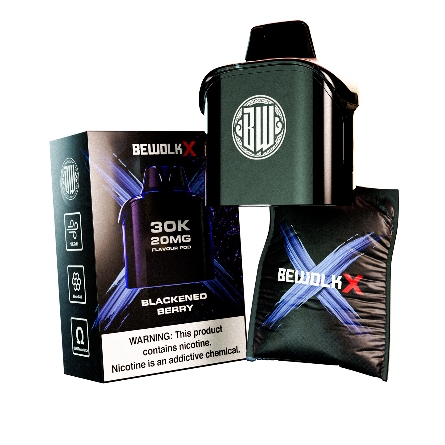 Bewolk X Pod System 30K Flavour Pod Only - BX30K