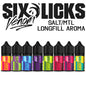 SIX LICKS Venom Nicsalts 30ml Shortfill Kit 50mg