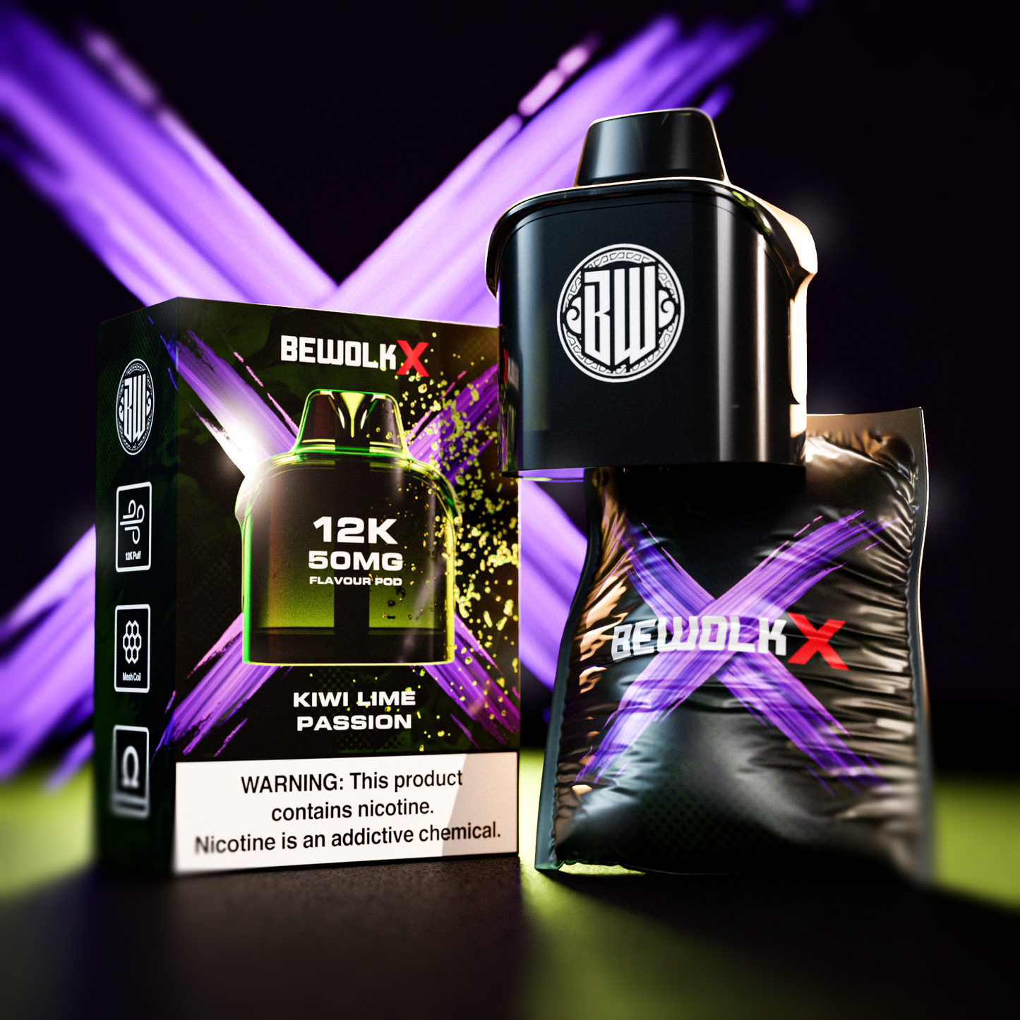 Bewolk X Pod System 12K Flavour Pod Only - BX12K