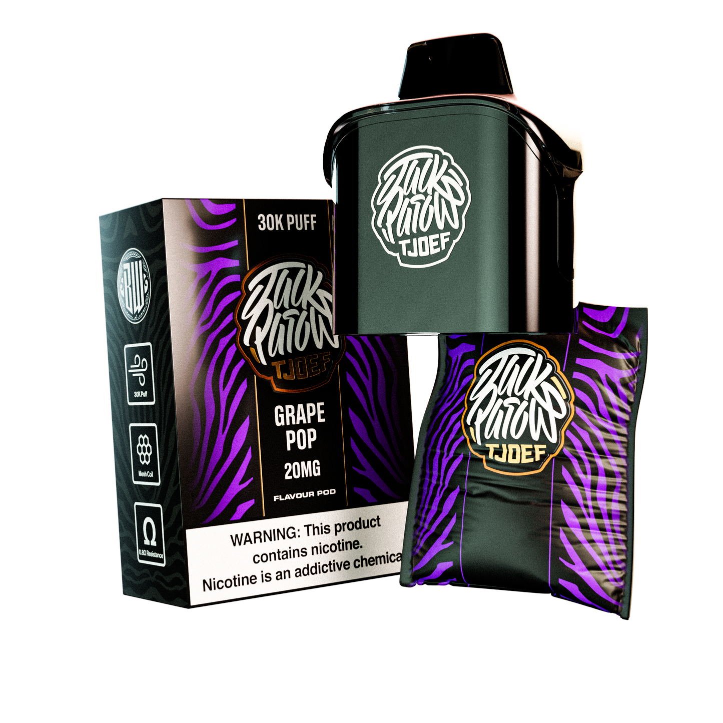 Jack Parow X Pod System 30K Flavour Pod Only - JPX30K