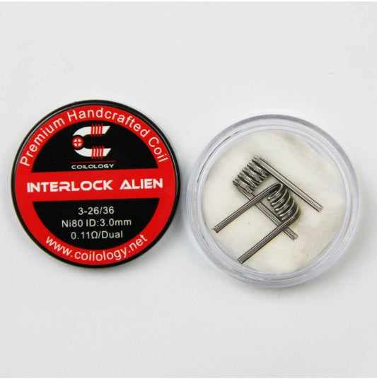 Coilology Interlock Alien 3.0mm 0.11 ohm/Dual Premium Handcrafted Coils