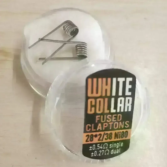 White Collar Fused Claptons 0.27 ohm/Dual
