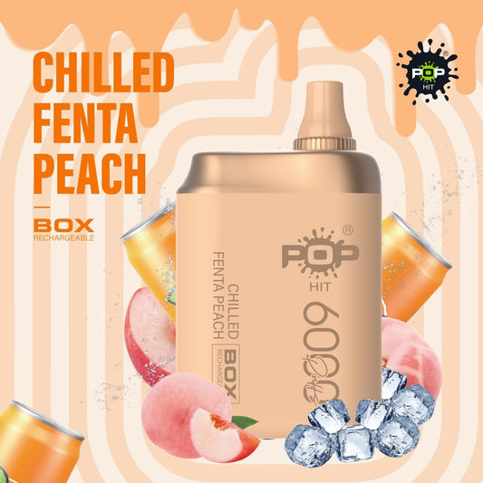 Pop Hit Chilled Fenta Peach 5% 6000 Puff (Rechargeable)