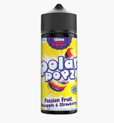 Vapology Polar Pops Passionfruit Pineapple Strawberry Longfill Kit 120ML
