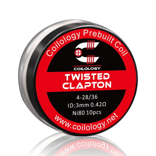 Coilology Twisted Clapton 3mm 0.42 ohm Prebuilt Coils (10Pcs)