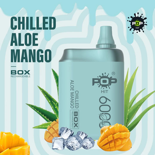 Pop Hit Chilled Aloe Mango 5% 6000 Puff (Rechargeable)