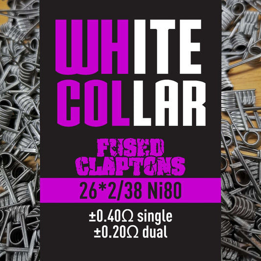 White Collar Fused Claptons 0.20 ohm/Dual