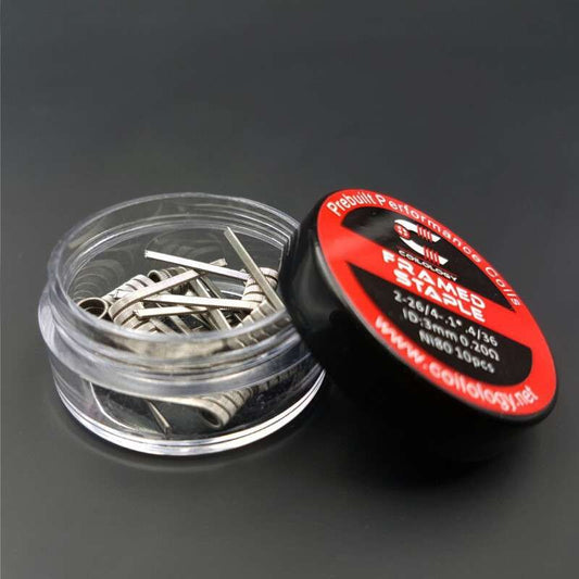 Coilology Framed Staple 3mm 0.3 ohm Prebuilt Coils (10 Pcs)